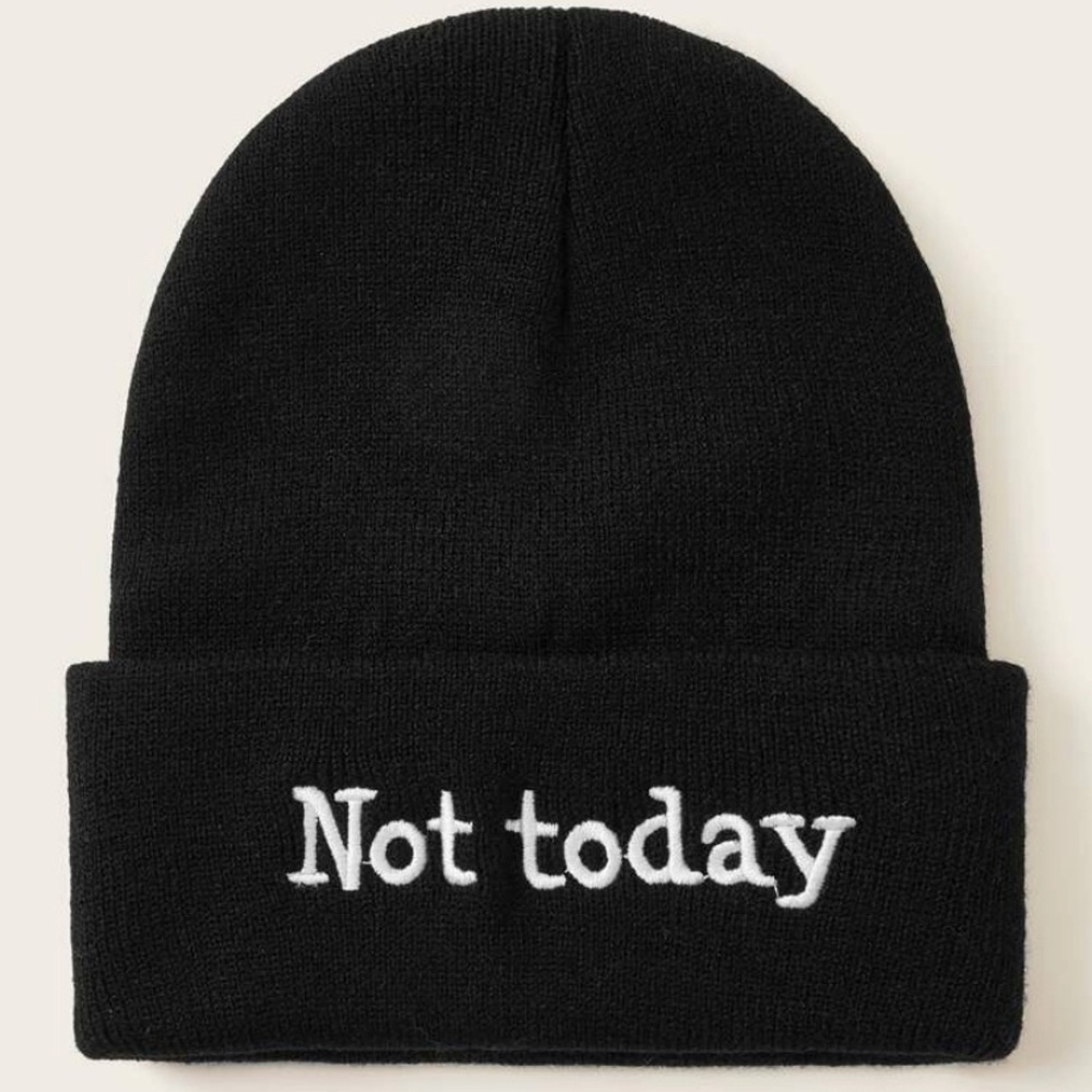⚫️⚫️ NOT TODAY BEANIE⚫️⚫️
